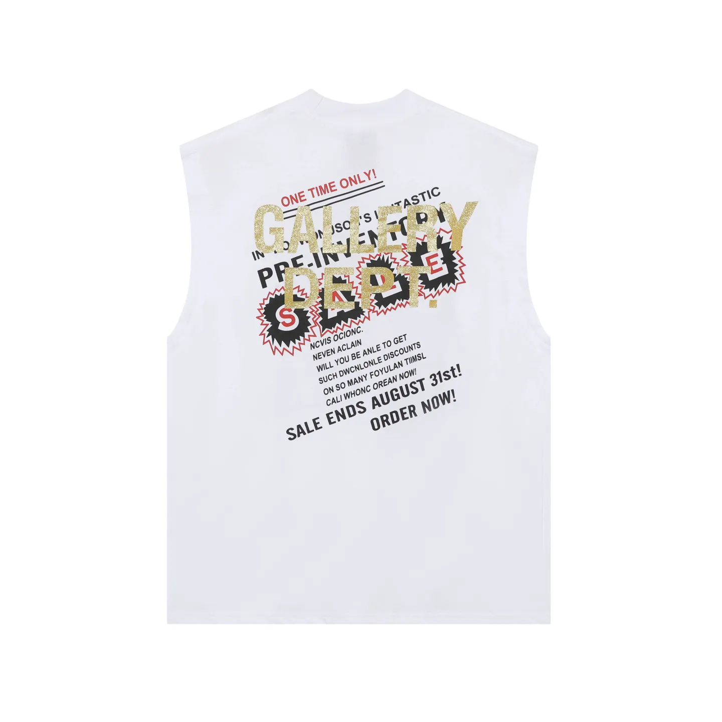 GALLERY.DEPT Summer new sleeveless vest Style number: D3330P104 Color: Black White Size: S M L XL